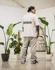 PANTALONES DE CHÁNDAL ACAMPANADOS | GRIS NEGRO