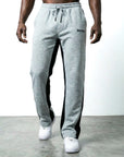 FLARED TRACKSUIT PANTS | GREY & BLACK