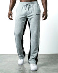 PANTALONES DE CHÁNDAL ACAMPANADOS | GRIS NEGRO