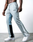 FLARED TRACKSUIT PANTS |GREY & LIGHT BLUE