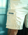 MULTI-POCKET TECHNICAL SHORTS | BEIGE
