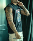 TANK TOP RISING FROM THE ASHES | WASHED BLACK