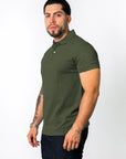 BASIC PIQUE POLO SHIRT | ARMY