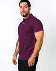 BASIC PIQUE POLO SHIRT | PURPLE