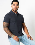 BASIC PIQUE POLO SHIRT | GREY