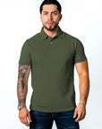 BASIC PIQUE POLO SHIRT | ARMY