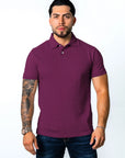 BASIC PIQUE POLO SHIRT | PURPLE