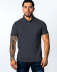 BASIC PIQUE POLO SHIRT | GREY
