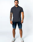 BASIC PIQUE POLO SHIRT | GREY