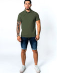 BASIC PIQUE POLO SHIRT | ARMY