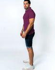 BASIC PIQUE POLO SHIRT | PURPLE