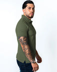 BASIC PIQUE POLO SHIRT | ARMY