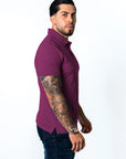 BASIC PIQUE POLO SHIRT | PURPLE