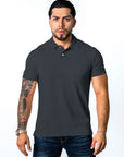 BASIC PIQUE POLO SHIRT | GREY