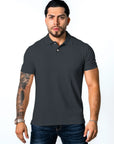 BASIC PIQUE POLO SHIRT | GREY