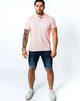 BASIC PIQUE POLO SHIRT | PALE PINK