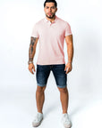 BASIC PIQUE POLO SHIRT | PALE PINK