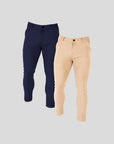 ENZO TROUSERS PACK-2 | Blue, Kakhi