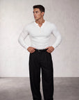 The model wears size XL – 180 CM