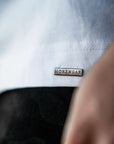 CAMISETA CUELLO CON LOGO MORENGAR | BLANCO