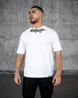 MORENGAR LOGO COLLAR T-SHIRT | WHITE