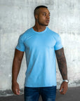 BASIC SLIM-FIT T-SHIRT | Sky Blue