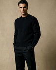FLUFFY WOOL JUMPER | BLACK