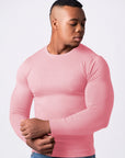 KNITTED ROUND NECK JUMPER | PINK