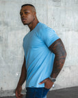 BASIC SLIM-FIT T-SHIRT | Sky Blue