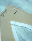 FLARED TRACKSUIT PANTS | BEIGE & BROWN
