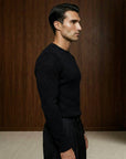 FLUFFY WOOL JUMPER | BLACK