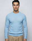 FLUFFY WOOL JUMPER | PASTEL BLUE
