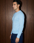 FLUFFY WOOL JUMPER | PASTEL BLUE