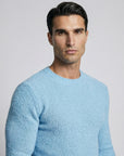 FLUFFY WOOL JUMPER | PASTEL BLUE