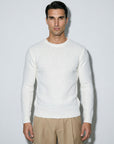 FLUFFY WOOL JUMPER | WHITE