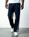 FLARED TRACKSUIT PANTS | BLUE