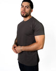 BASIC SLIM-FIT T-SHIRT | DARK GREY