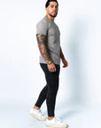 BASIC SLIM-FIT T-SHIRT | LIGHT GREY