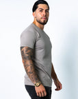 BASIC SLIM-FIT T-SHIRT | LIGHT GREY
