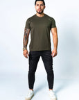 BASIC SLIM-FIT T-SHIRT | Army