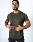 BASIC SLIM-FIT T-SHIRT | Army