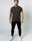 BASIC SLIM-FIT T-SHIRT | DARK GREY