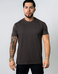 BASIC SLIM-FIT T-SHIRT | DARK GREY