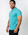BASIC PIQUE POLO SHIRT | Sky Blue