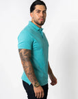 BASIC PIQUE POLO SHIRT | Sky Blue