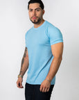 BASIC SLIM-FIT T-SHIRT | Sky Blue