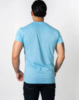 BASIC SLIM-FIT T-SHIRT | Sky Blue