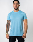 BASIC SLIM-FIT T-SHIRT | Sky Blue