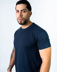 BASIC SLIM-FIT T-SHIRT | NAVY