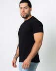 BASIC SLIM-FIT T-SHIRT | BLACK